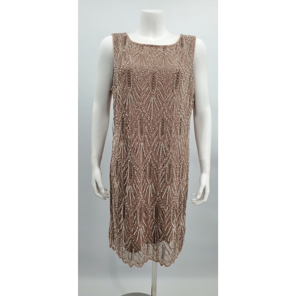 Pizarro Nights d-2200 short flapper beaded dres 16 - Picture 1 of 6